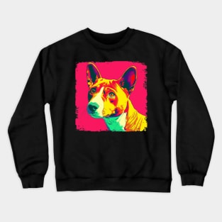 Basenji Pop Art - Dog Lover Gifts Crewneck Sweatshirt